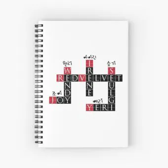 دفتر حلزوني Red Velvet — إصدار "Crossword" — Red Velvet Limited Edition