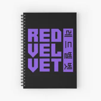 Red Velvet Notepad Hangul — Black Classic Ver.