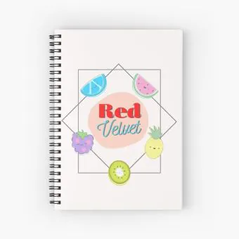 Red Velvet Spiral Notebook Signature — Silver Casual Ver.