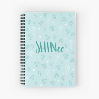 Shinee Spiral Notebook Signature — Red Stylish Ver.