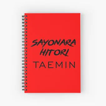 Shinee Notebook Signature — Red Edition