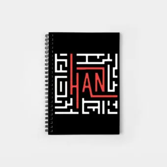 Stray Kids K pop Notebook HAN (Grid) — Purple Deluxe Ver.