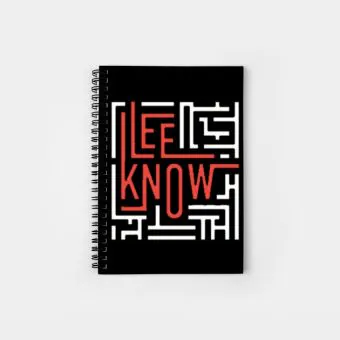 Stray Kids Notebook Lee Know (Grid) — White Retro Ver.