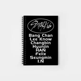 Stray Kids Spiral Notebook Logo — Red Premium Ver.