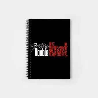 Stray Kids Spiral Notebook Double Knot — Black Exclusive Ver.