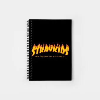 Stray Kids Notebook Members Name — Purple Stylish Ver.