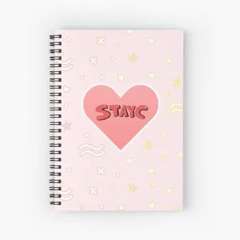 Stayc K pop Notebook — Silver Stylish Ver.