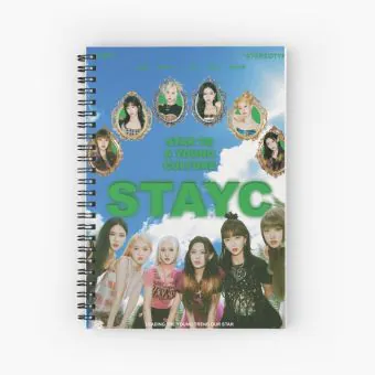 Stayc Spiral Notebook — Silver Edition