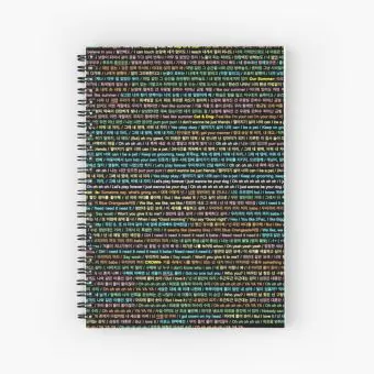 Nct K pop Notebook — Black Stylish Ver.