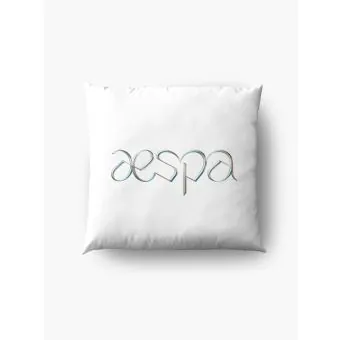 Aespa Plush Pillow LOGO — Navy Casual Ver.