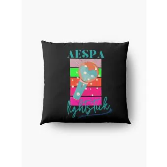 Aespa Throw Pillow Artwork — Silver Casual Ver.