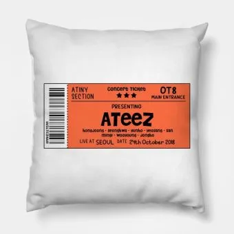 Ateez K pop Pillow — Pink Casual Ver.