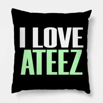 Ateez Plush Pillow — White Retro Ver.