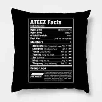 وسادة كيبوب Ateez — إصدار "ATEEZ" — Ateez Oversized Ver.