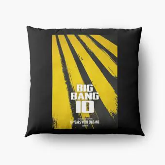Big Bang Plush Pillow Signature — White Retro Ver.