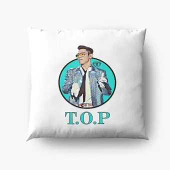 Big Bang K pop Pillow Signature — White Retro Ver.