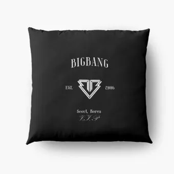 Big Bang Throw Pillow Signature — Green Casual Ver.