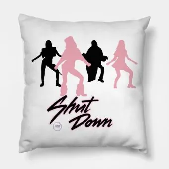 Black Pink Plush Pillow SHUT DOWN DANCE — Navy Casual Ver.
