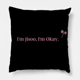 Black Pink K pop Pillow m Jisoo, I — Beige Premium Ver.