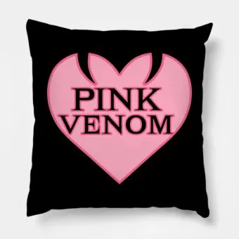 Black Pink Throw Pillow Signature — Purple Premium Ver.