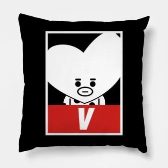 Bt21 K pop Pillow — Silver Collectible Ver.