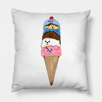 وسادة ديكور Bt21 — إصدار "BT21" — Bt21 Limited Edition