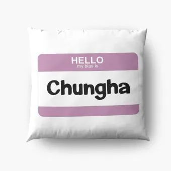 Chung Ha K pop Pillow Signature — Blue Stylish Ver.