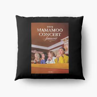Mamamoo Plush Pillow Signature — White Stylish Ver.
