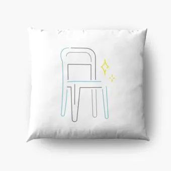 Shinee Throw Pillow Signature — White Retro Ver.