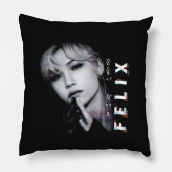 Stray Kids Throw Pillow Felix — Navy Stylish Ver.