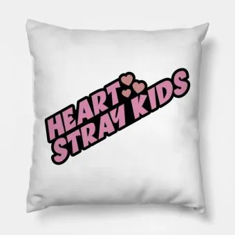 Stray Kids Throw Pillow HEART SKZ (Heart) — Green Retro Ver.