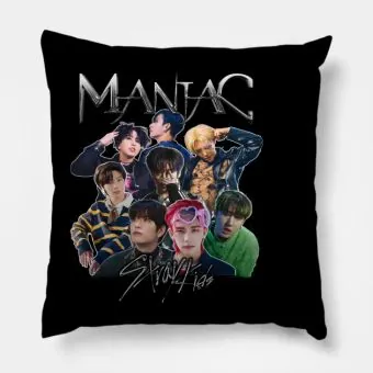 Stray Kids Throw Pillow Maniac — Silver Premium Ver.