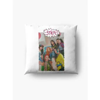 Stayc Throw Pillow — Gold Retro Ver.
