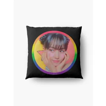 Stayc Throw Pillow — Black Retro Edition