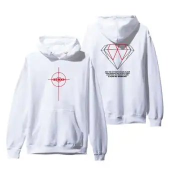 هودي أوفرسايز Exo — إصدار "EXO" — Exo Black Hoodie