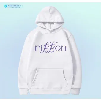 هودي سحاب Bambam — إصدار "Ribbon" — Bambam Black Hoodie