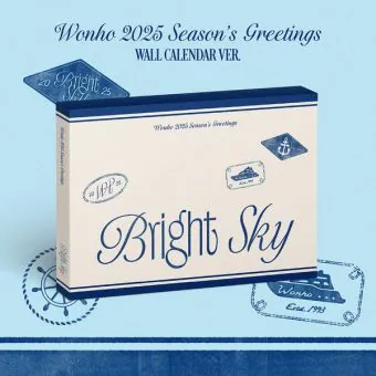 البوم اصلي WONHO 2025 Seasons Greetings Bright Sky WALL CALENDAR Ver
