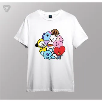 Bt21 Oversized Tee — White Classic Ver.