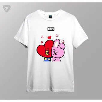 تيشيرت بطباعة Bt21 — إصدار "BT21" — Bt21 Limited Edition
