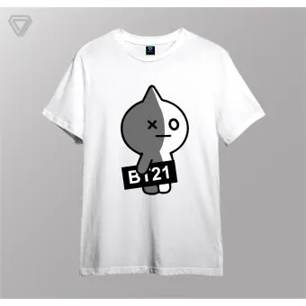 Bt21 Graphic Tee — Beige Premium Ver.