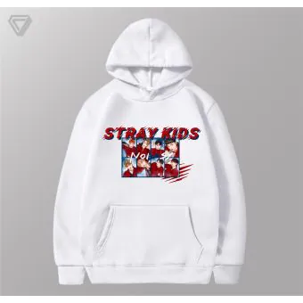 هودي Stray Kids — إصدار "Stray Kids" — Stray Kids Black Hoodie