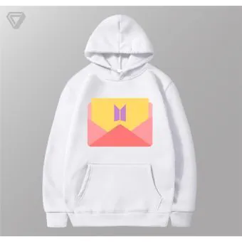 هودي بولوفر Jaehyun — إصدار "BTS" — Jaehyun White Hoodie