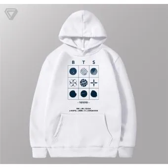 Bts Hoodie — White Retro Ver.