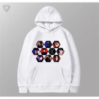 هودي بولوفر Exo — إصدار "EXO" — Exo Black Hoodie