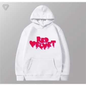 هودي أوفرسايز Red Velvet — إصدار "Classic Typography" — Red Velvet Oversized Ver.