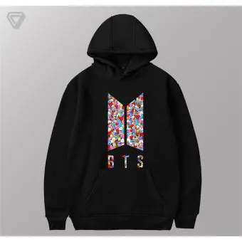 هودي يونيسكس Bts — إصدار "BTS" — Bts Black Hoodie