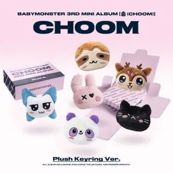 BABYMONSTER — الميني ألبوم الثالث CHOOM — Plush Keyring — النسخة العشوائية