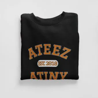 Ateez Crewneck Sweatshirt — Beige Classic Ver.