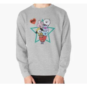 Bt21 K pop Sweatshirt — Silver Exclusive Ver.
