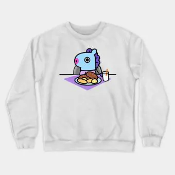 Bt21 Oversized Sweatshirt — White Retro Ver.